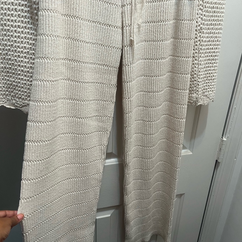 Ecru Crochet Pants - Picture 4 of 4